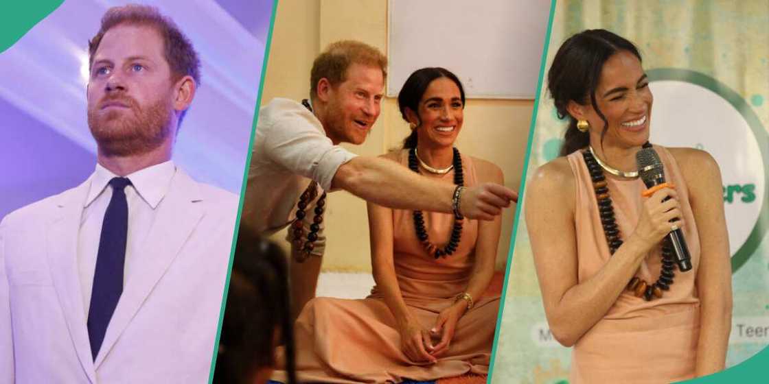Harry and Meghan visit school in Nigeria, dance and play with kids Harry and Meghan visit school in Nigeria, dance and play with kids