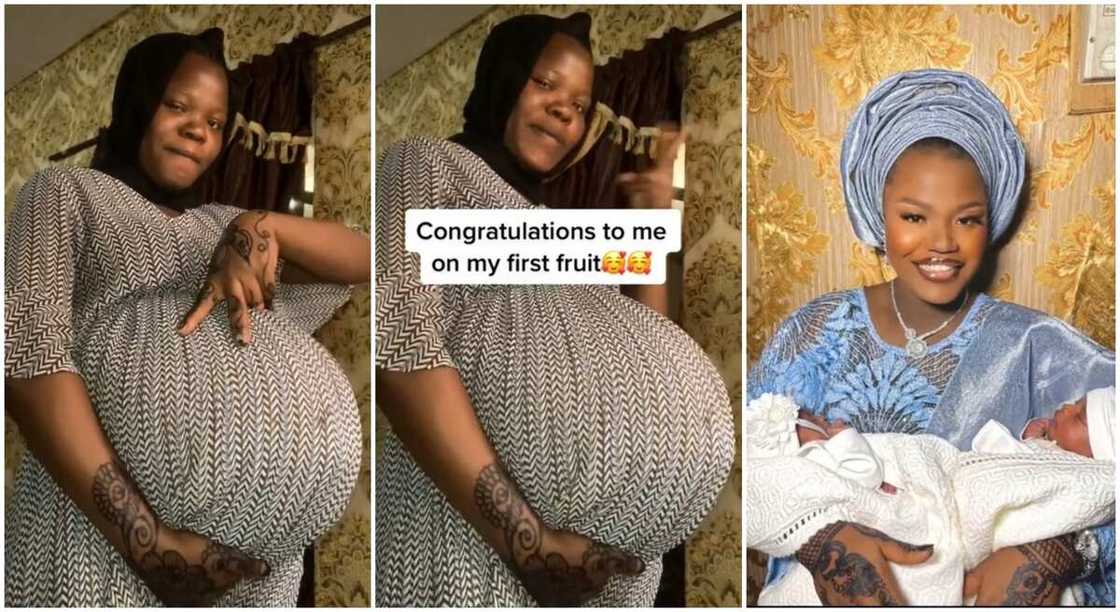 Black mum flaunting her big baby bump. Black mum flaunting her big baby bump.