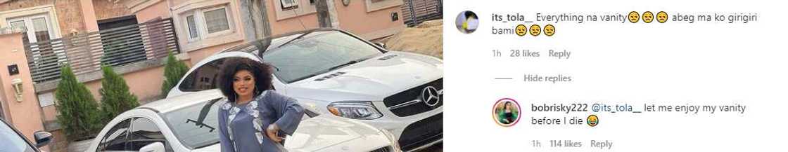 Bobrisky replies critic Bobrisky replies critic
