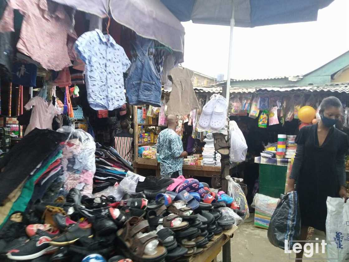 Only few buyers at the market meet traders expectation in recent times. Photo credit: Esther Odili