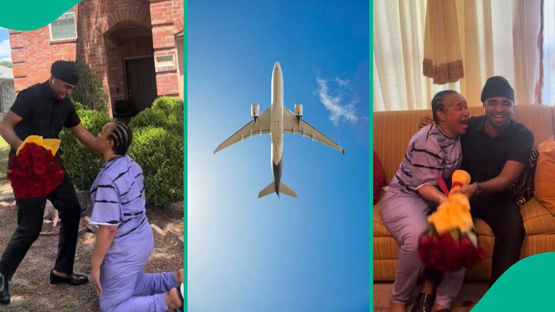 Nigerian mother reunites with her son in USA after 10 years.