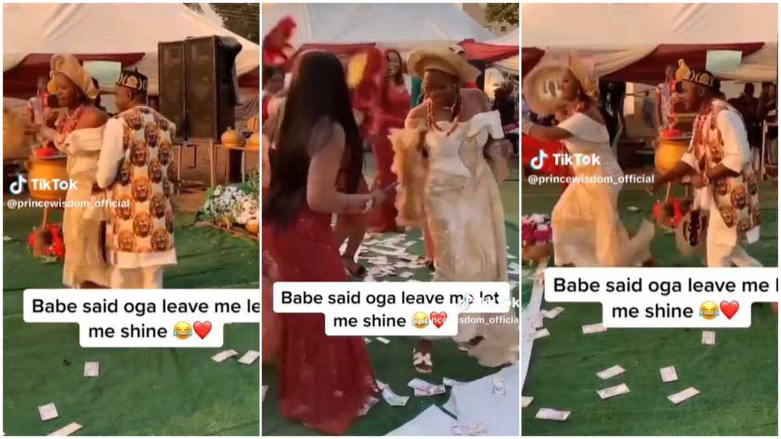 Nigerian wedding ceremony/Bride danced.