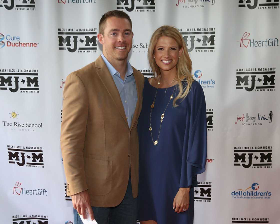 Colt McCoy and Rachel McCoy at ACL Live on 12 April 2018 in Austin, Texas.