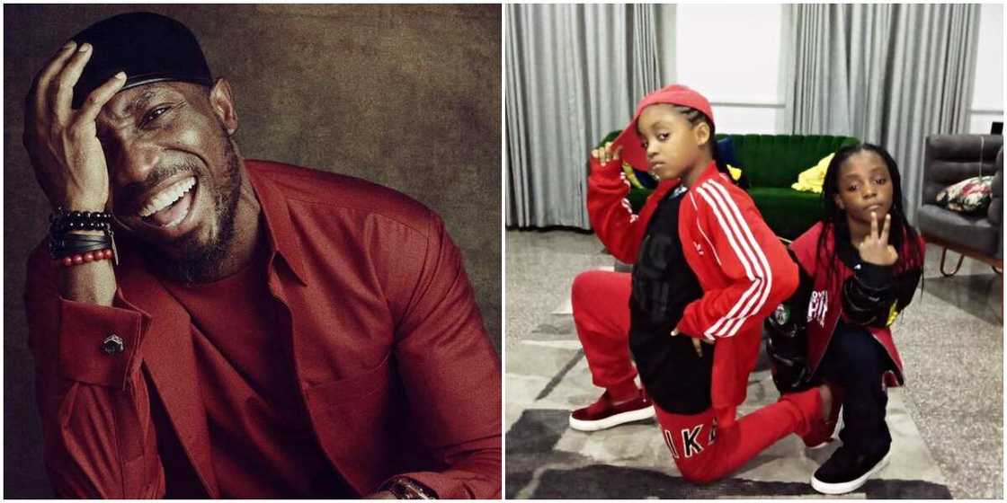 Timi Dakolo and his daughters Timi Dakolo and his daughters