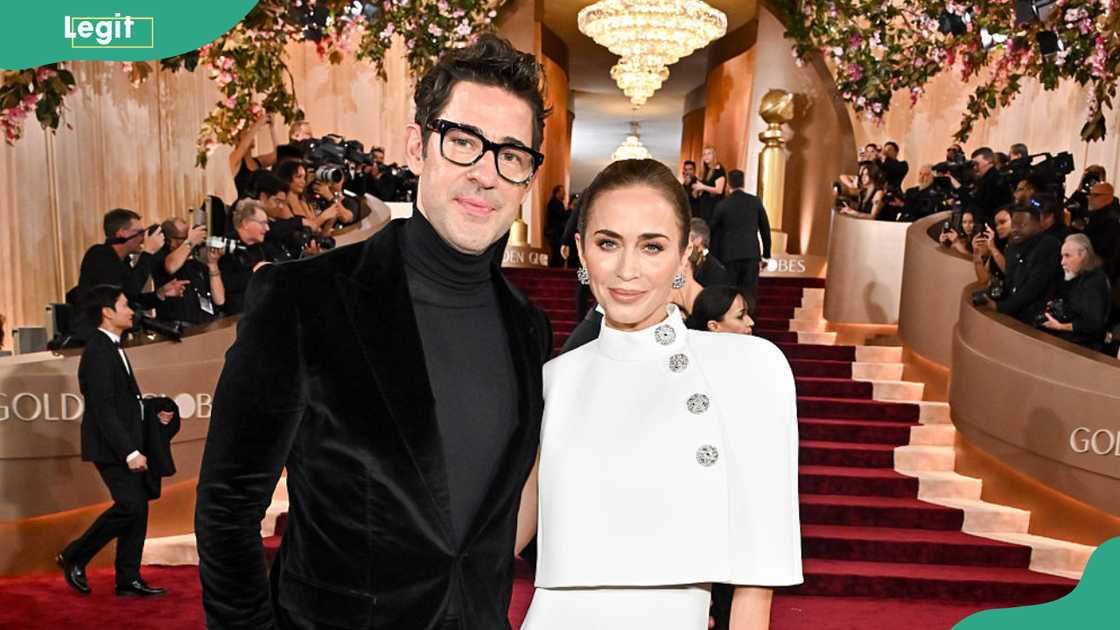 John Krasinski and Emily Blunt at The Beverly Hilton John Krasinski and Emily Blunt at The Beverly Hilton