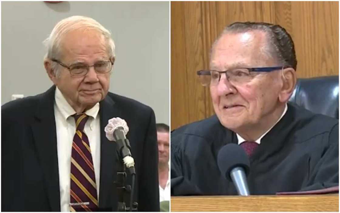 Thomas Gidway and Frank Caprio reconises each other in court Thomas Gidway and Frank Caprio reconises each other in court