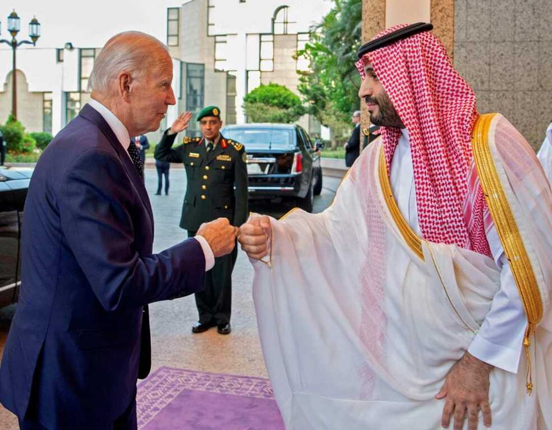 A picture of Saudi Crown Prince Mohammed bin Salman bumping fists with US President Joe Biden at Al-Salam Palace in the Red Sea port of Jeddah became the defining image of the president's regional tour A picture of Saudi Crown Prince Mohammed bin Salman bumping fists with US President Joe Biden at Al-Salam Palace in the Red Sea port of Jeddah became the defining image of the president's regional tour