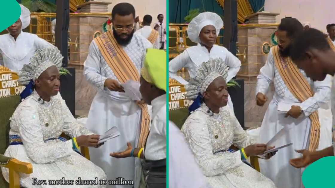 Reverend mother reportedly shares N10 million to church members, video goes viral Reverend mother reportedly shares N10 million to church members, video goes viral