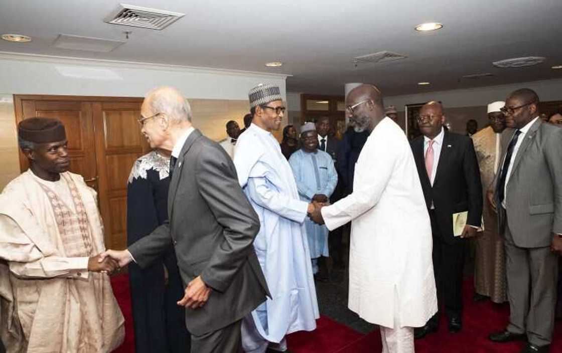 Labari cikin hotuna: Shugaba Buhari da Shugabannin kasashe jiya a Abuja Labari cikin hotuna: Shugaba Buhari da Shugabannin kasashe jiya a Abuja