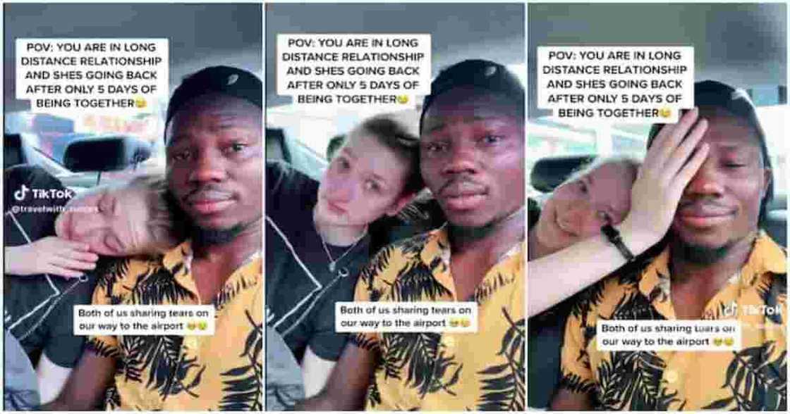 Matashi ya yi kuka lokacin rabuwa da masoyiyarsa Matashi ya yi kuka lokacin rabuwa da masoyiyarsa