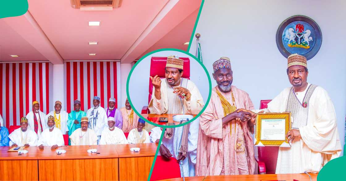 Sanata Barau Jibrin ya karbi bakuncin malaman Izalah daga Kano Sanata Barau Jibrin ya karbi bakuncin malaman Izalah daga Kano