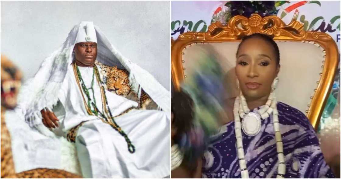 Ooni and his new wife Ooni and his new wife