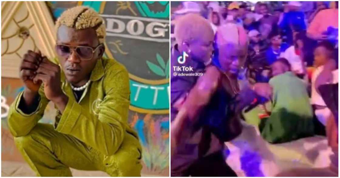 Nigerian singer Portable and his manager Nigerian singer Portable and his manager