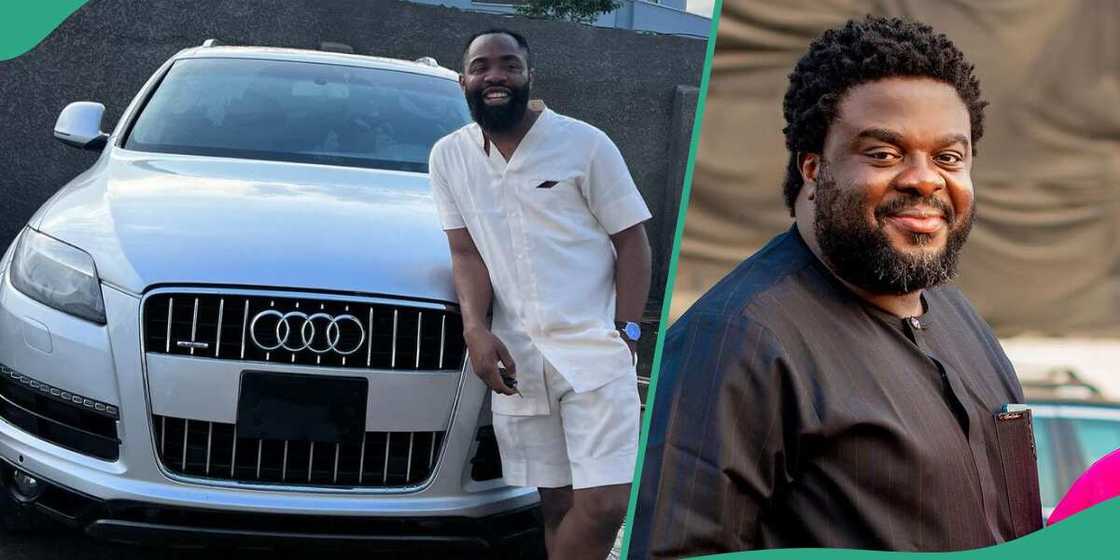 Aremu Afolayan gives Woli Arole SUV. Aremu Afolayan gives Woli Arole SUV.