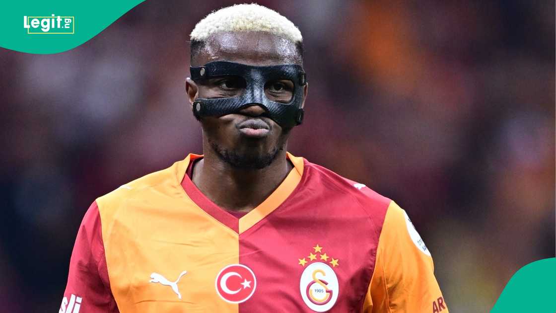 Victor Osimhen, Galatasaray, Goztepe, Rams Park, Istanbul, Turkiye, Super League. Victor Osimhen, Galatasaray, Goztepe, Rams Park, Istanbul, Turkiye, Super League.