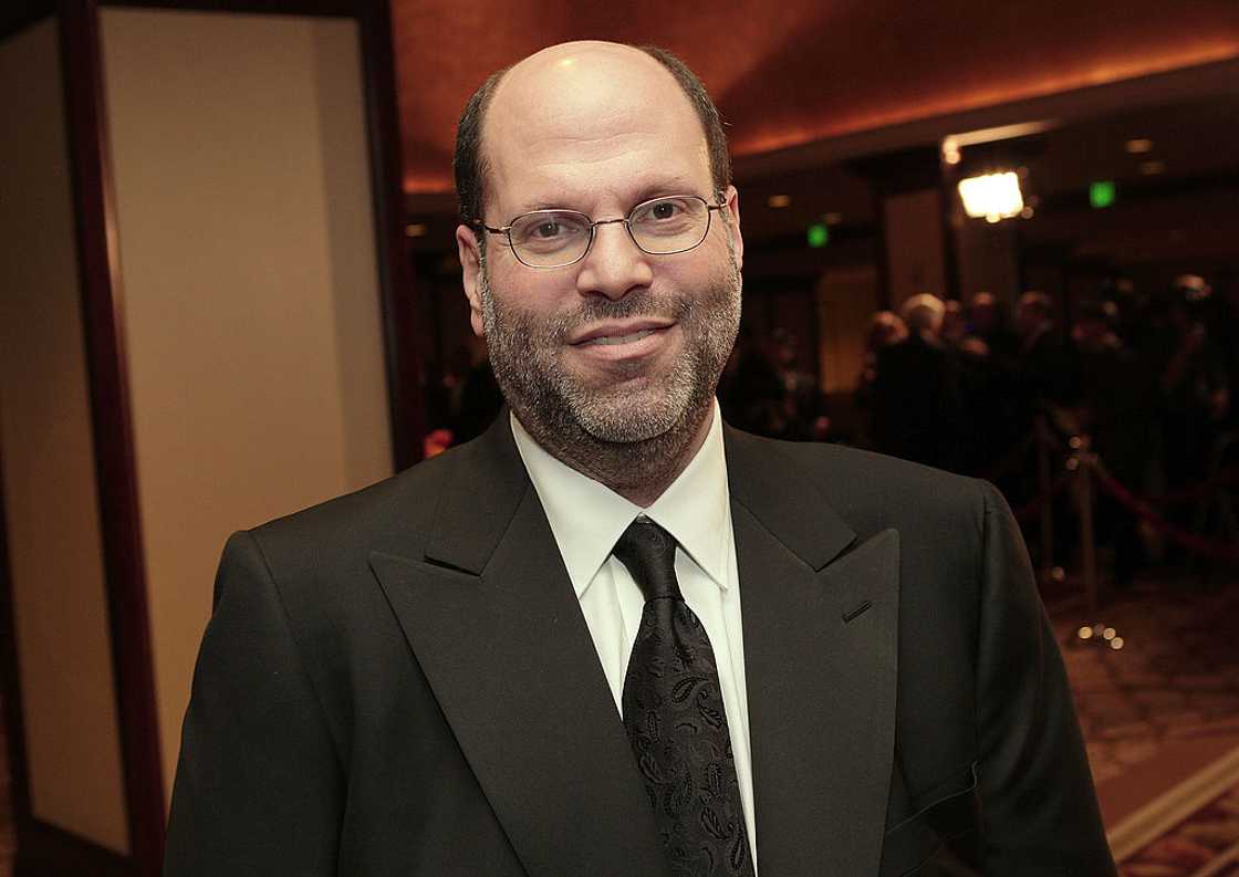 Film and theatre producer Scott Rudin at the Hyatt Regency Century Plaza Hotel in Los Angeles, California Film and theatre producer Scott Rudin at the Hyatt Regency Century Plaza Hotel in Los Angeles, California