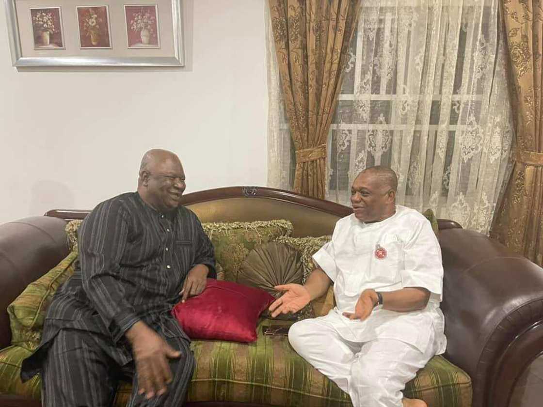 2023: Senator Orji Kalu Hosts PDP Presidential Aspirant Pius Anyim in Abuja 2023: Senator Orji Kalu Hosts PDP Presidential Aspirant Pius Anyim in Abuja