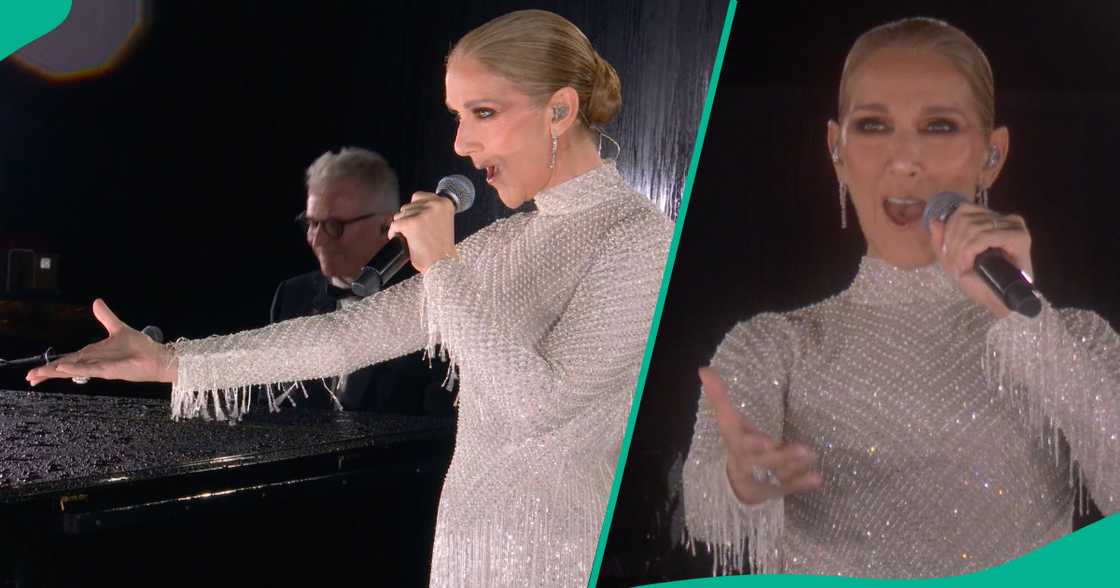 French singer Celine Dion performs at 2024 Olympics. French singer Celine Dion performs at 2024 Olympics.