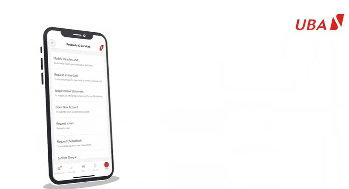 UBA mobile app. UBA mobile app.