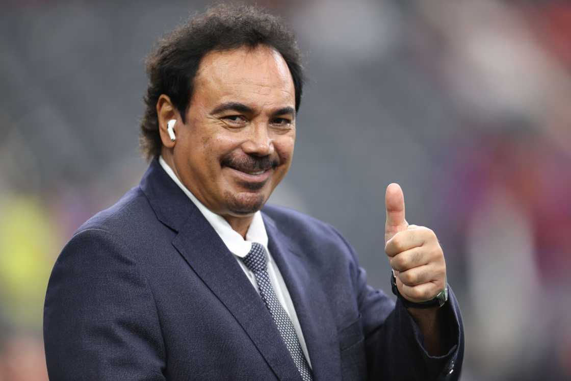 Former player Hugo Sanchez at AT&T Stadium
