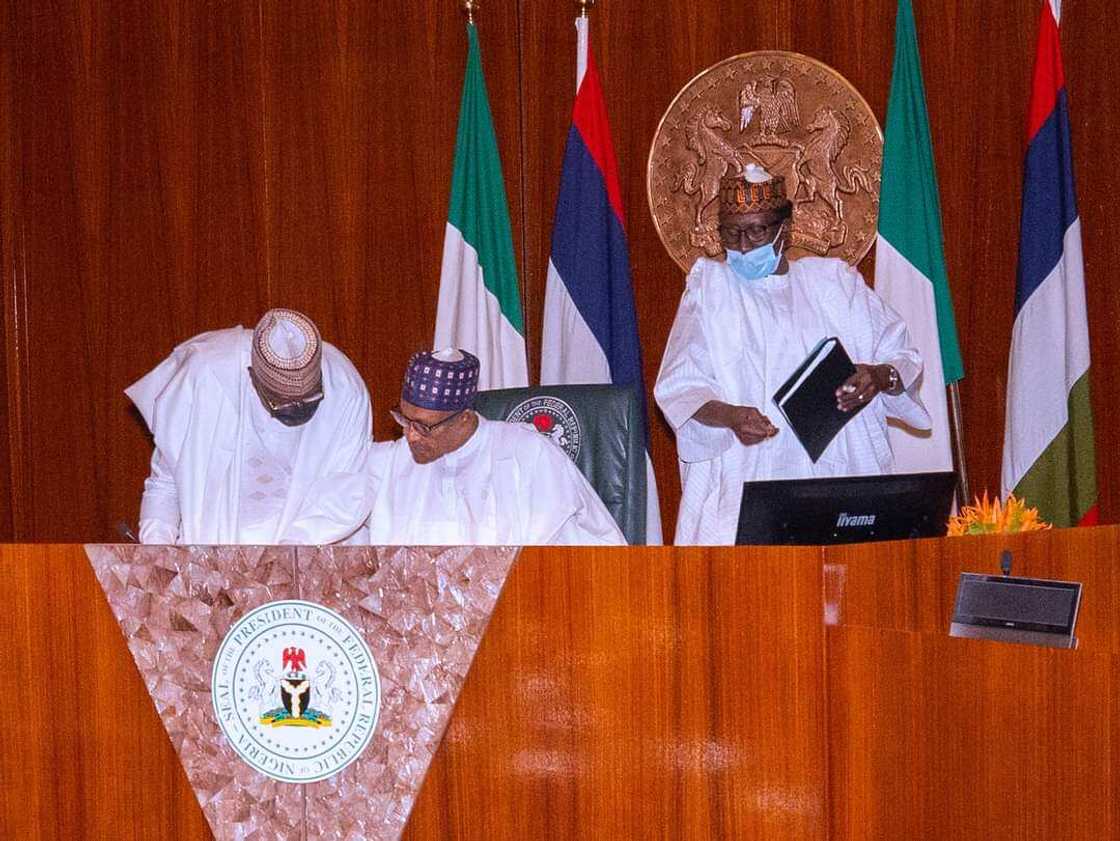 Shugaban ƙasa, Muhammadu Buhari. Shugaban ƙasa, Muhammadu Buhari.