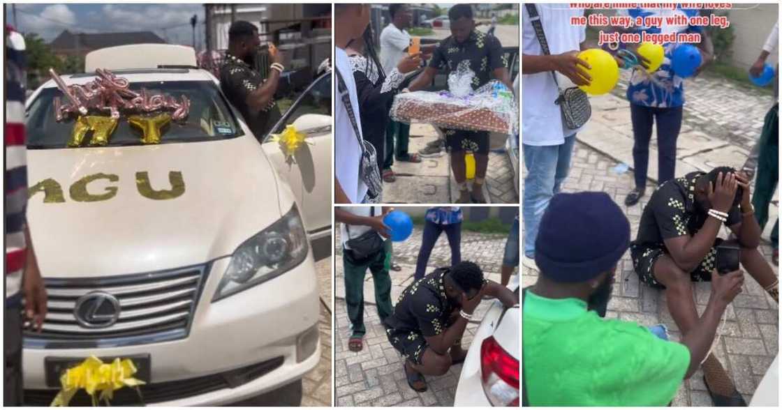 Physically challenged Nigerian man, 3rd car Physically challenged Nigerian man, 3rd car