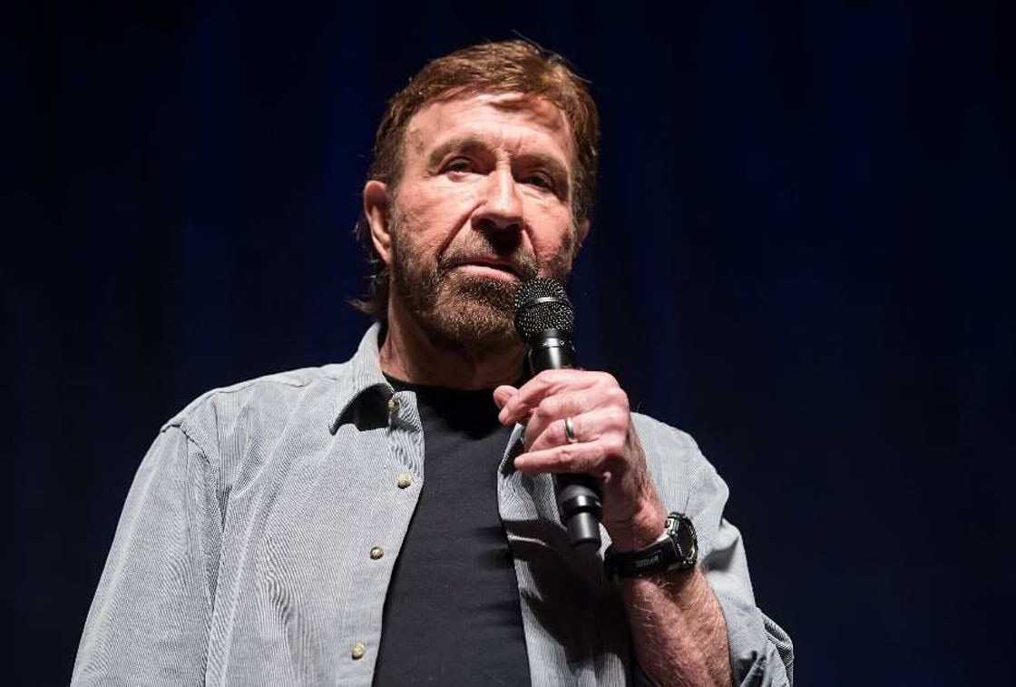 Actor Chuck Norris denies being at pro-Trump rally, says viral photo was a look-alike Actor Chuck Norris denies being at pro-Trump rally, says viral photo was a look-alike