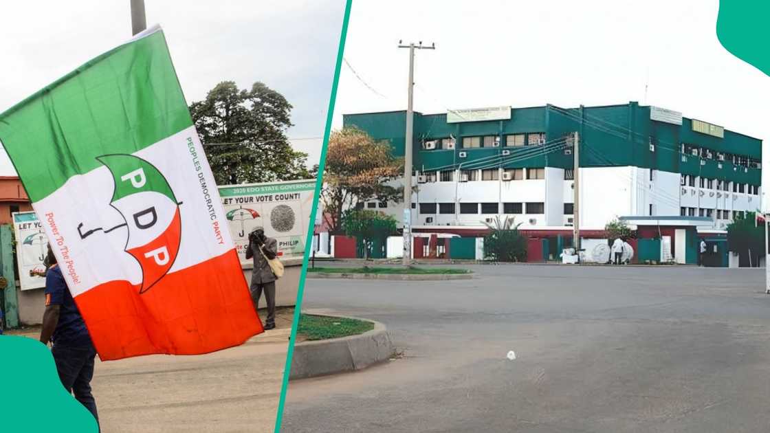 Breaking: Tension as Rioters Storm PDP HQ, Police Fire Teargas