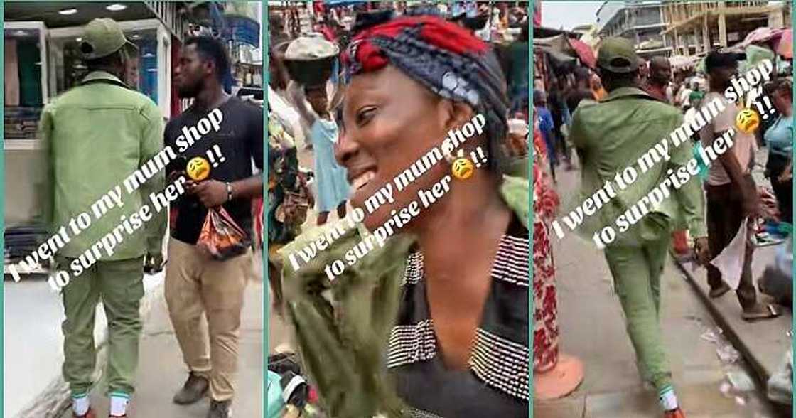 Corps member salutes mother at her shop