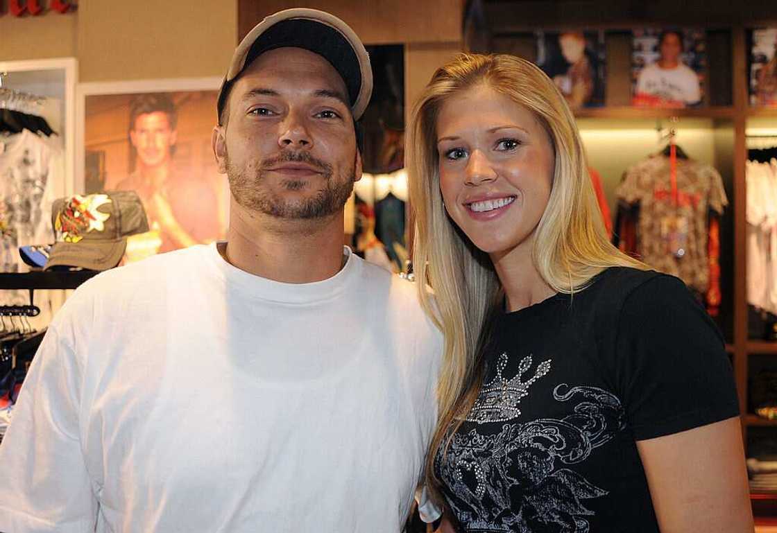 Kevin Federline and his wife Victoria Prince at Ed Hardy Edward Street