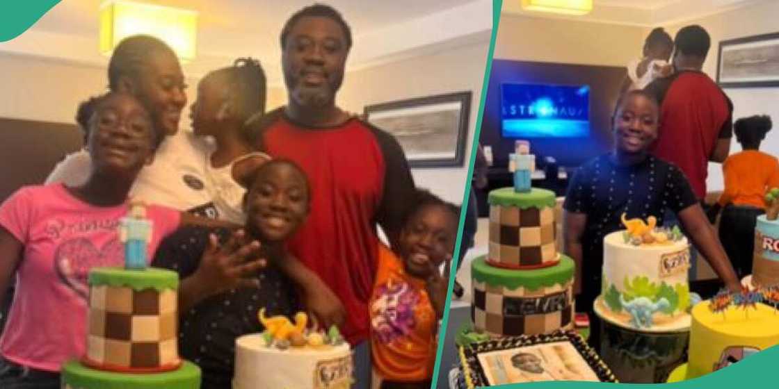Actress Mercy Johnson and her family Actress Mercy Johnson and her family