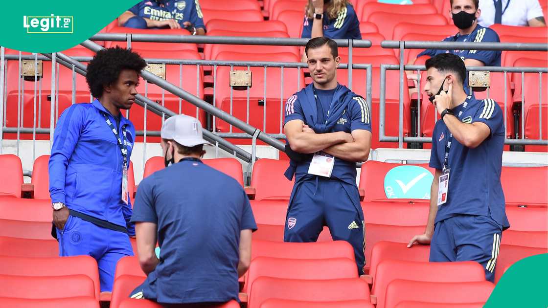 Willian, Cedric, Gabriel Martinelli, Arsenal, Chelsea, FA Cup, Wembley. Willian, Cedric, Gabriel Martinelli, Arsenal, Chelsea, FA Cup, Wembley.