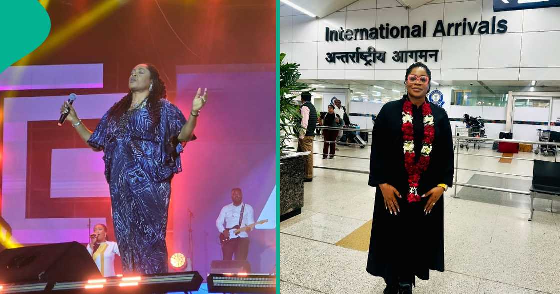 Sinach in India. Sinach in India.