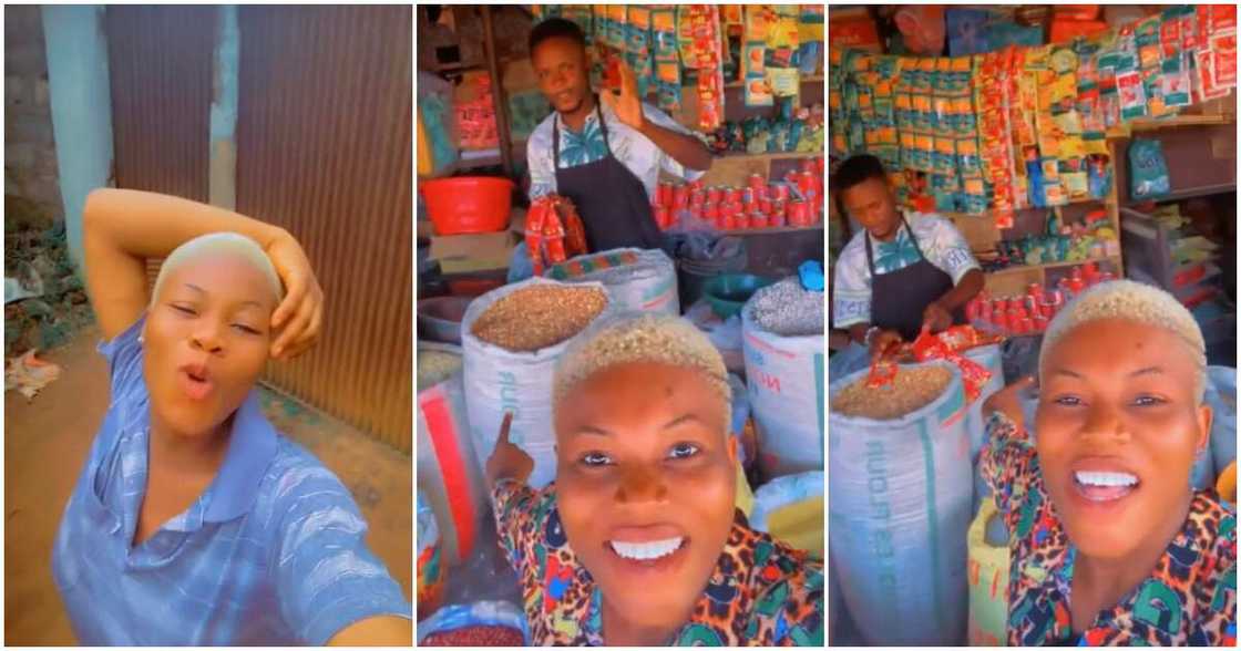 Nigerian lady, boyfriend, foodstuffs seller Nigerian lady, boyfriend, foodstuffs seller