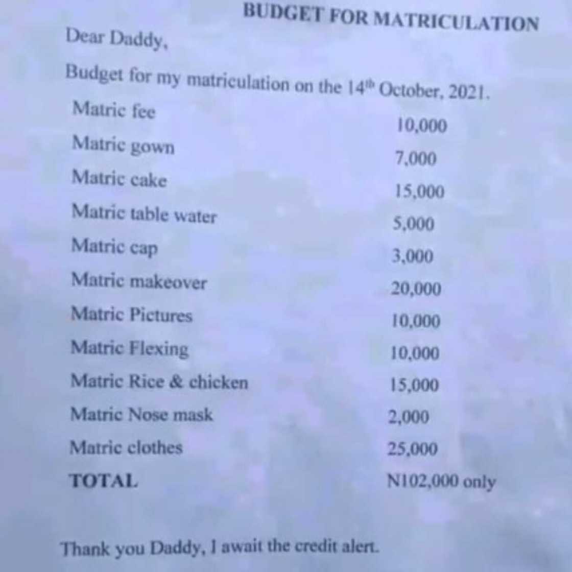 He wants N2k for a nose mask. He wants N2k for a nose mask.