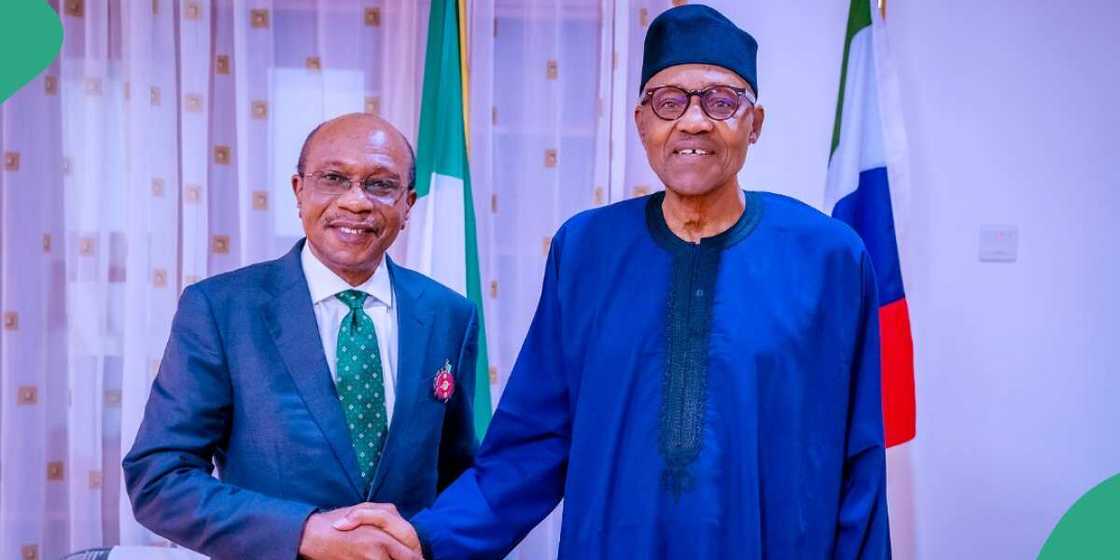 Emefiele, Tinubu, Buhari, CBN