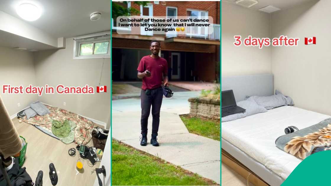 Young man chronicles his first three days in Canada with room transformation video