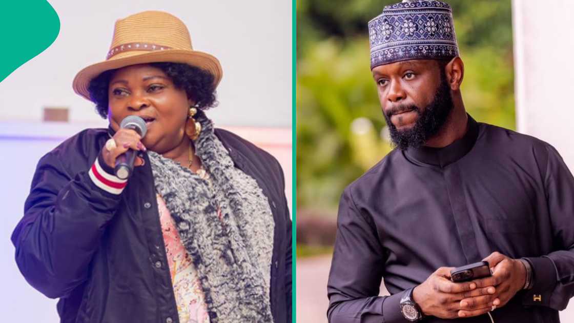 Nollywood actress Mama No Network shares pictures of her with Seyi Tinubu. Nollywood actress Mama No Network shares pictures of her with Seyi Tinubu.