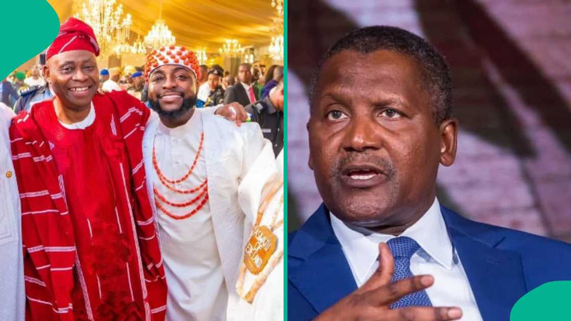 Davido's father Adedeji Adeleke calls Dangote a small boy.