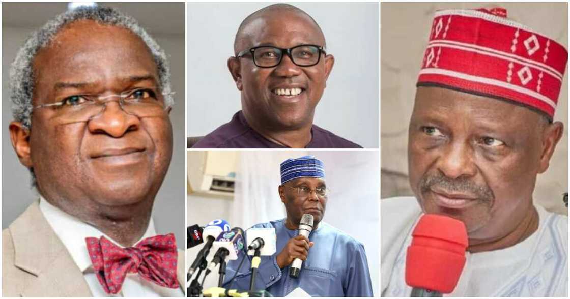 Peter Obi, 2023 presidential election, Rabiu Kwankwaso, Labour Party, Atiku Abubakar, Bola Tinubu, Babatunde Fashola