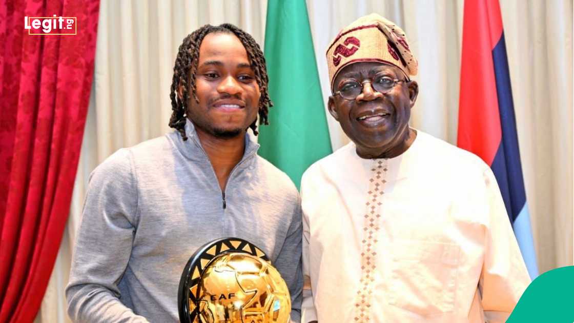President Bola Tinubu, Ademola Lookman, Lagos, CAF. President Bola Tinubu, Ademola Lookman, Lagos, CAF.