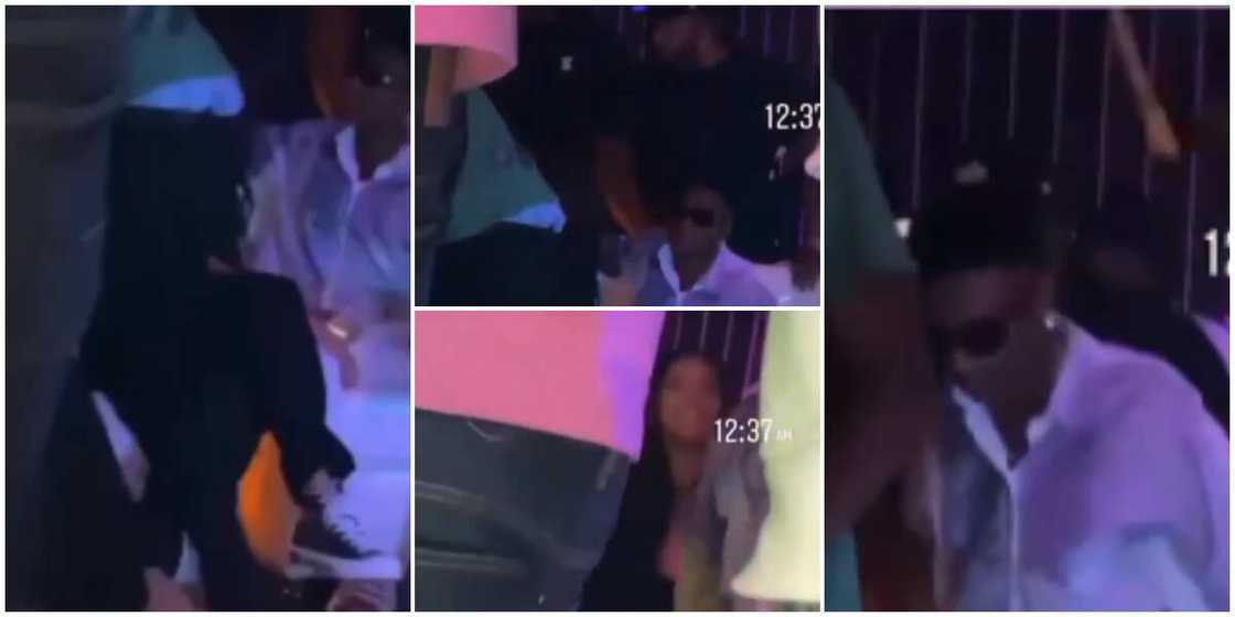 Wizkid and mystery lady. Wizkid and mystery lady.