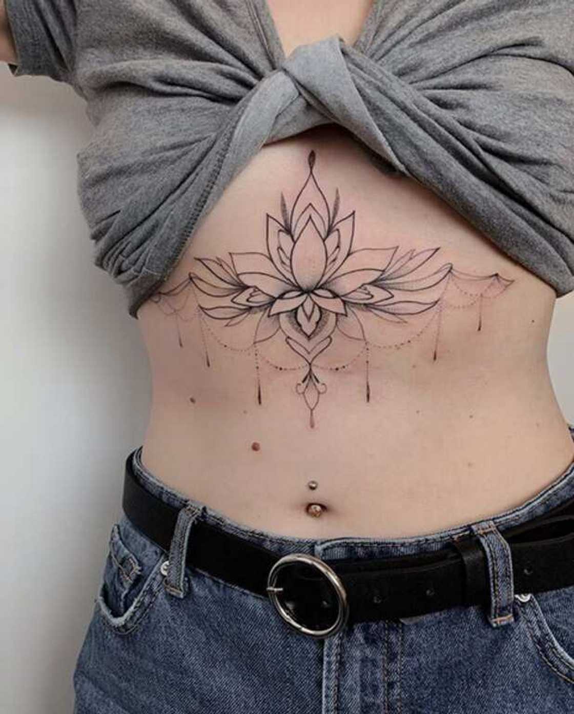 Lotus flower tattoo