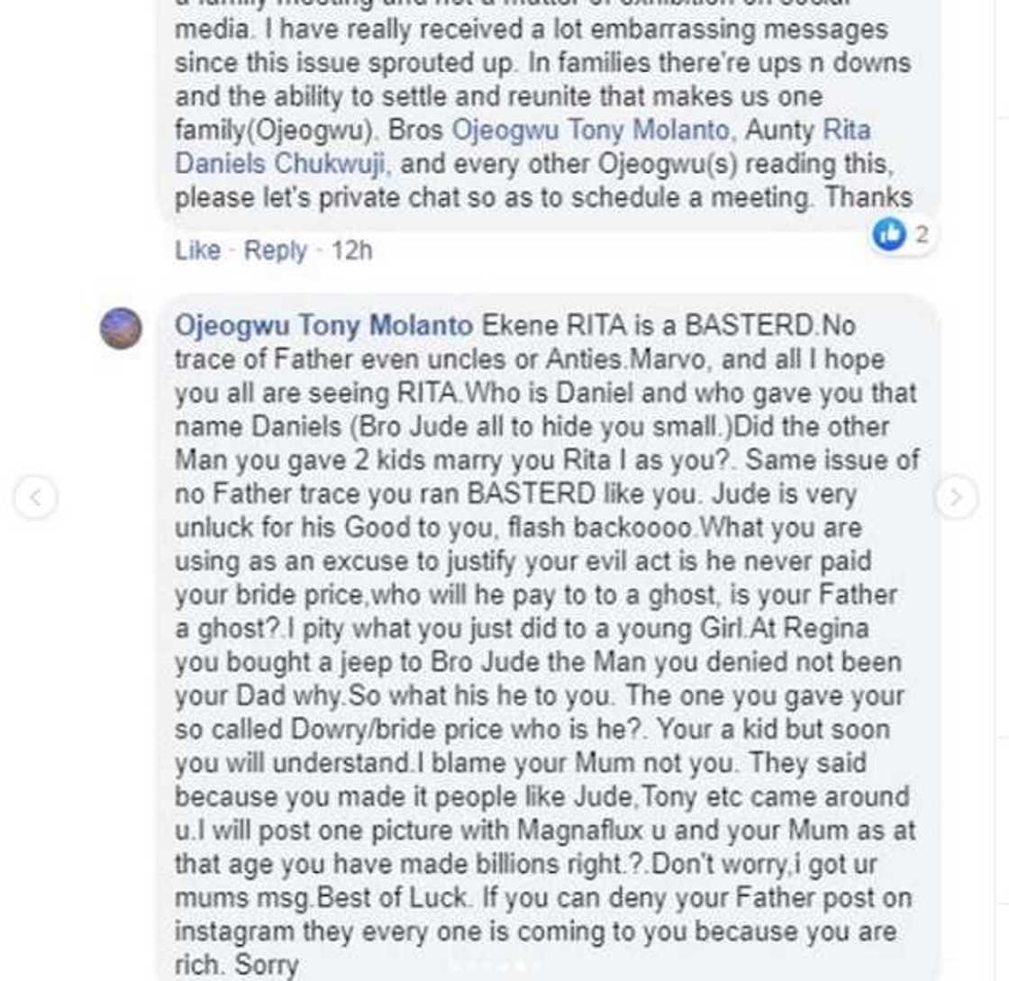 Regina Daniels’ dad, uncle and mum clash as they reveal messy family secrets on social media