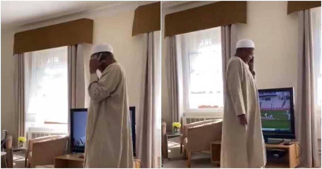 Mamman Daura na cikin koshin lafiya - 'Dansa (Bidiyo) Mamman Daura na cikin koshin lafiya - 'Dansa (Bidiyo)