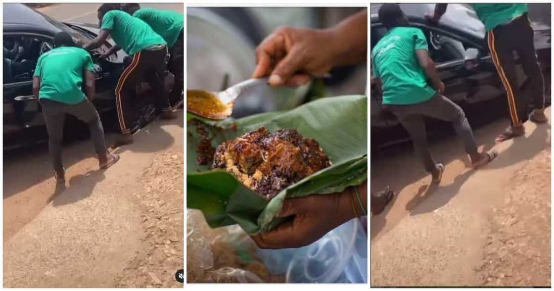 crashes car, food seller, video crashes car, food seller, video