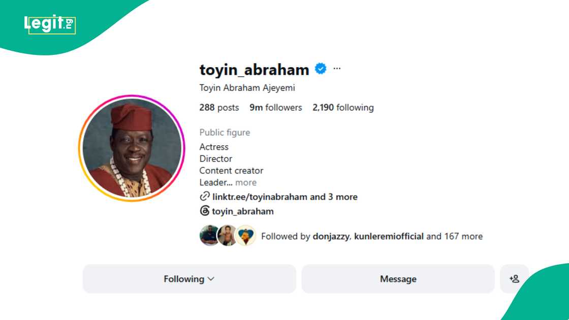 Toyin Abrraham honours late actor Taiwo Hassan Ogogo on her Instagram page. Toyin Abrraham honours late actor Taiwo Hassan Ogogo on her Instagram page.