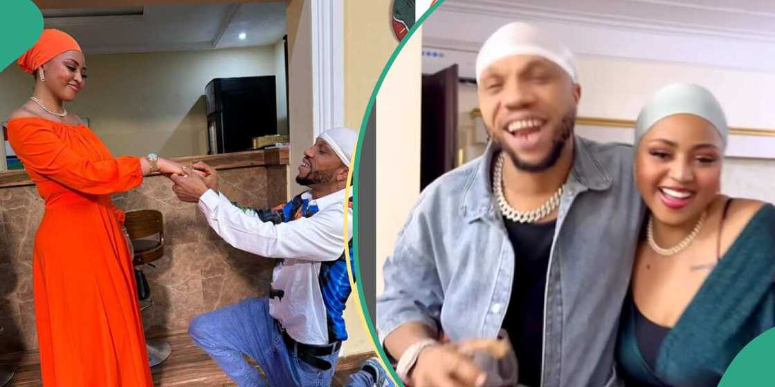 Charles Okocha proposes to Regina Daniels