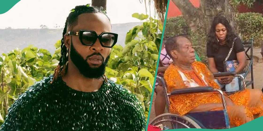 Flavour's father listens to his song Flavour's father listens to his song
