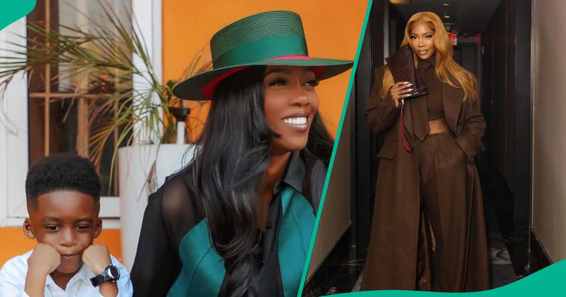 Tiwa Savage shares post about her son Jamil Tiwa Savage shares post about her son Jamil